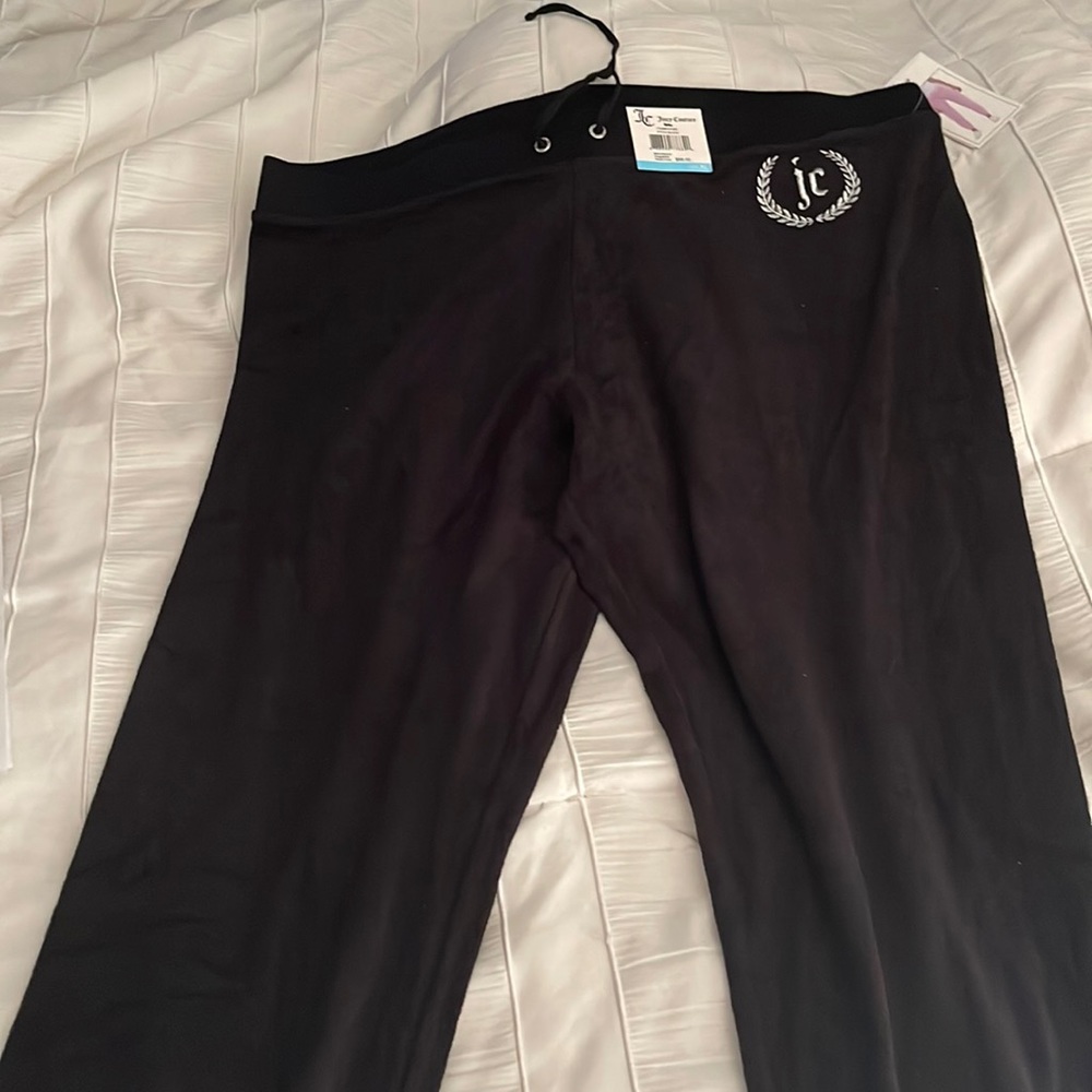 NWT Juicy terrycloth black jogger capri pants size XL